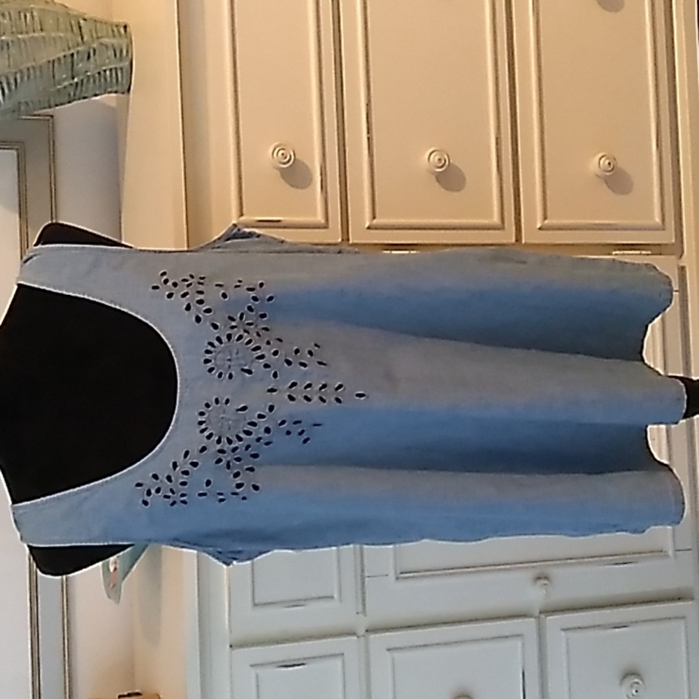 Lucky Brand Handcrafted Eyelet Sleeveless Tank Size XL